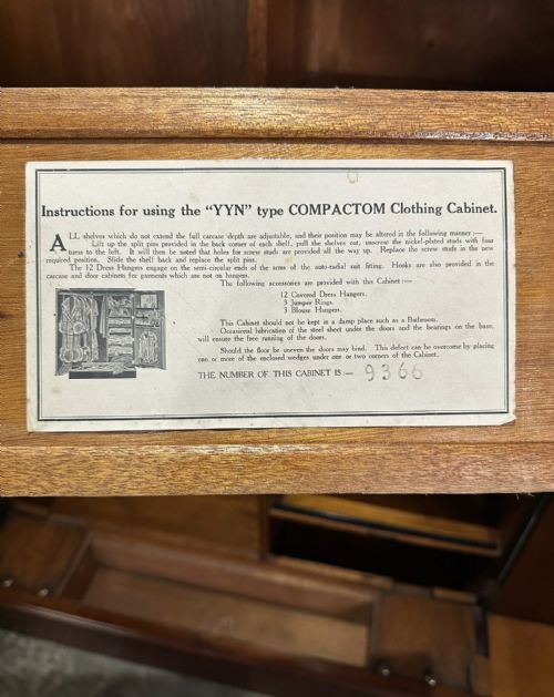MAHOGANY COMPACTUM WARDROBE - ADDITIONAL PHOTO 6