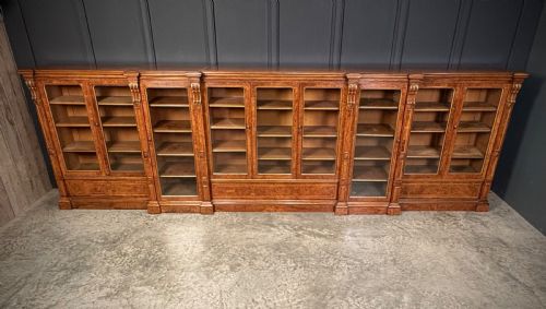 IMPRESSIVE LARGE POLLARD OAK LIBRARY BOOKCASE - ADDITIONAL PHOTO 3
