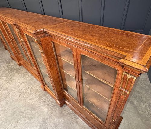 IMPRESSIVE LARGE POLLARD OAK LIBRARY BOOKCASE - ADDITIONAL PHOTO 4