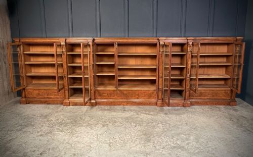 IMPRESSIVE LARGE POLLARD OAK LIBRARY BOOKCASE - ADDITIONAL PHOTO 7
