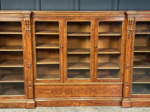 IMPRESSIVE LARGE POLLARD OAK LIBRARY BOOKCASE - ADDITIONAL PHOTO 10