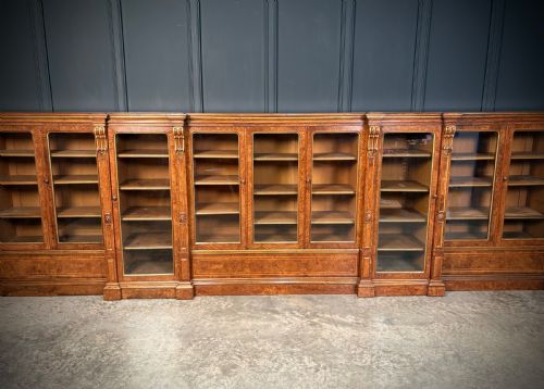 IMPRESSIVE LARGE POLLARD OAK LIBRARY BOOKCASE - ADDITIONAL PHOTO 11