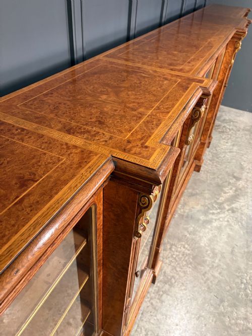 IMPRESSIVE LARGE POLLARD OAK LIBRARY BOOKCASE - ADDITIONAL PHOTO 21