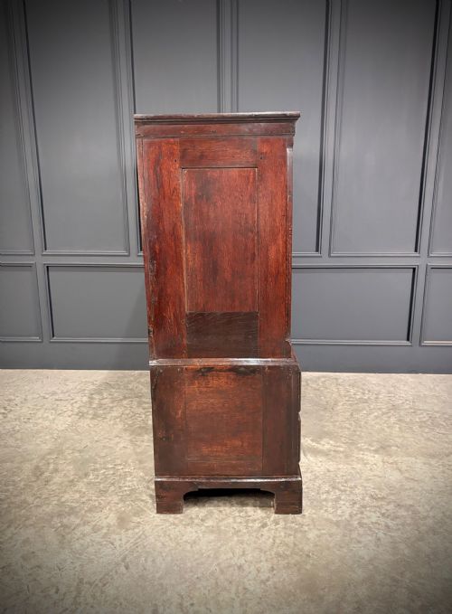 18TH CENTURY DWARF OAK HOUSEKEEPERS CUPBOARD - ADDITIONAL PHOTO 7