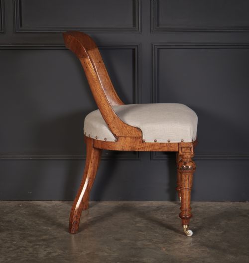 MAGNIFICENT SET OF TEN VICTORIAN OAK DINING CHAIRS - ADDITIONAL PHOTO 9