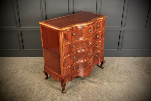 LARGE WALNUT SERPENTINE SHAPED CHEST