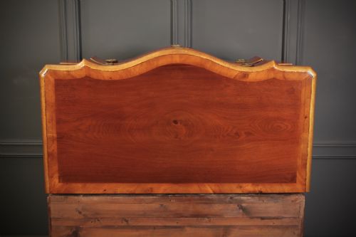 LARGE WALNUT SERPENTINE SHAPED CHEST - ADDITIONAL PHOTO 10