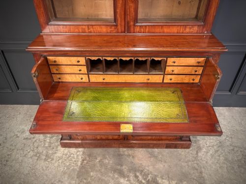 VICTORIAN MAHOGANY SECRTAIRE BOOKCASE - ADDITIONAL PHOTO 1