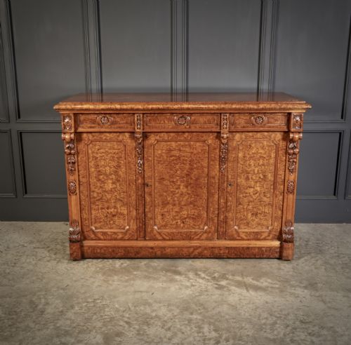 VICTORIAN POLLARD OAK SIDEBOARD - ADDITIONAL PHOTO 2