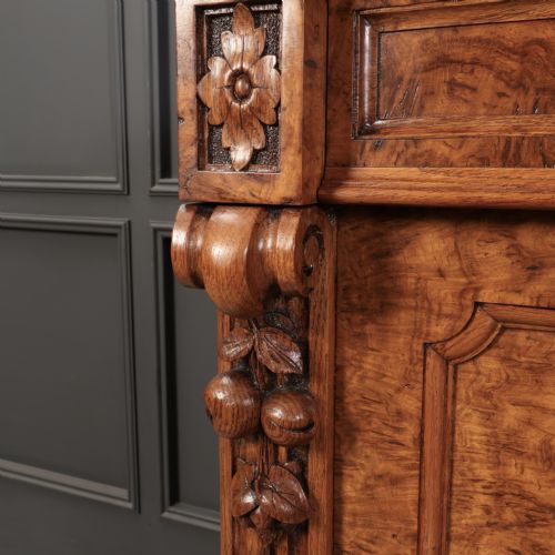 VICTORIAN POLLARD OAK SIDEBOARD - ADDITIONAL PHOTO 6