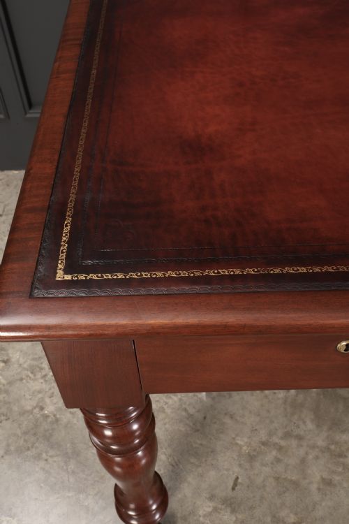 VICTORIAN MAHOGANY PARTNERS WRITING TABLE - ADDITIONAL PHOTO 4