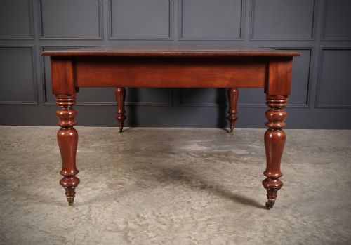 VICTORIAN MAHOGANY PARTNERS WRITING TABLE - ADDITIONAL PHOTO 10