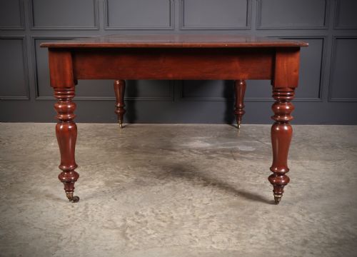 VICTORIAN MAHOGANY PARTNERS WRITING TABLE - ADDITIONAL PHOTO 17