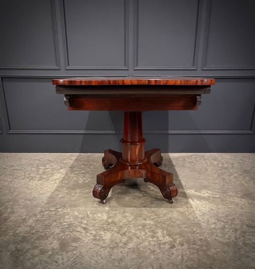 RARE 19TH CENTURY GONCALO ALVES LIBRARY TABLE - ADDITIONAL PHOTO 11