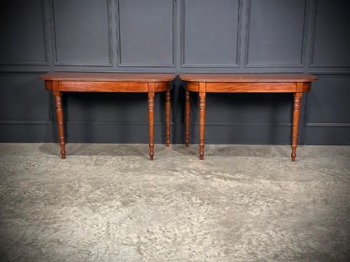 PAIR OF REGENCY MAHOGANY CONSOLE TABLES - ADDITIONAL PHOTO 3