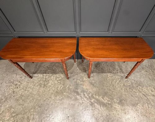 PAIR OF REGENCY MAHOGANY CONSOLE TABLES - ADDITIONAL PHOTO 2