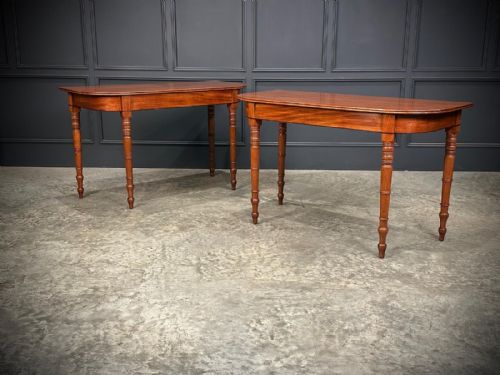 PAIR OF REGENCY MAHOGANY CONSOLE TABLES - ADDITIONAL PHOTO 5