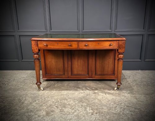 RARE VICTORIAN MAHOGANY SPECIMEN DESK - ADDITIONAL PHOTO 4