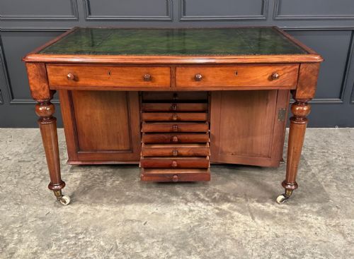 RARE VICTORIAN MAHOGANY SPECIMEN DESK - ADDITIONAL PHOTO 5