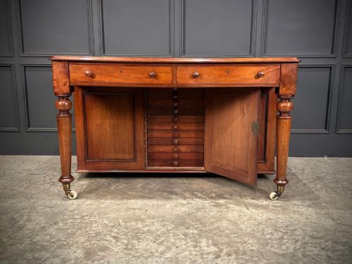 RARE VICTORIAN MAHOGANY SPECIMEN DESK - ADDITIONAL PHOTO 6