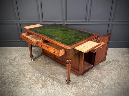 RARE VICTORIAN MAHOGANY SPECIMEN DESK - ADDITIONAL PHOTO 12