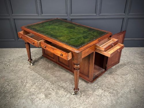 RARE VICTORIAN MAHOGANY SPECIMEN DESK - ADDITIONAL PHOTO 13