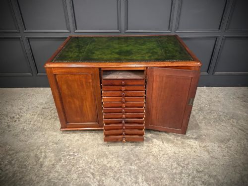 RARE VICTORIAN MAHOGANY SPECIMEN DESK - ADDITIONAL PHOTO 18