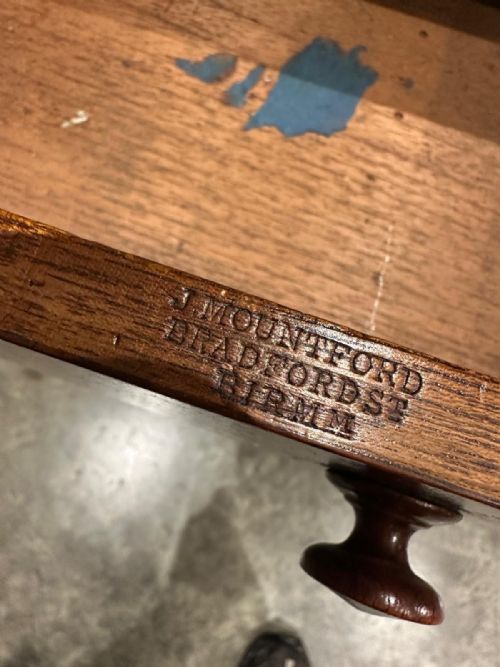 RARE VICTORIAN MAHOGANY SPECIMEN DESK - ADDITIONAL PHOTO 19