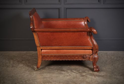MAGNIFICENT QUALITY MAHOGANY LEATHER SUITE - ADDITIONAL PHOTO 10
