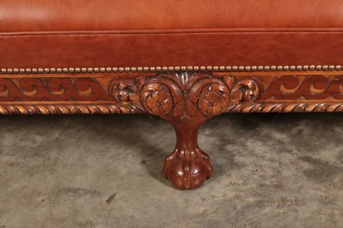 MAGNIFICENT QUALITY MAHOGANY LEATHER SUITE - ADDITIONAL PHOTO 14