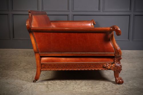 MAGNIFICENT QUALITY MAHOGANY LEATHER SUITE - ADDITIONAL PHOTO 17