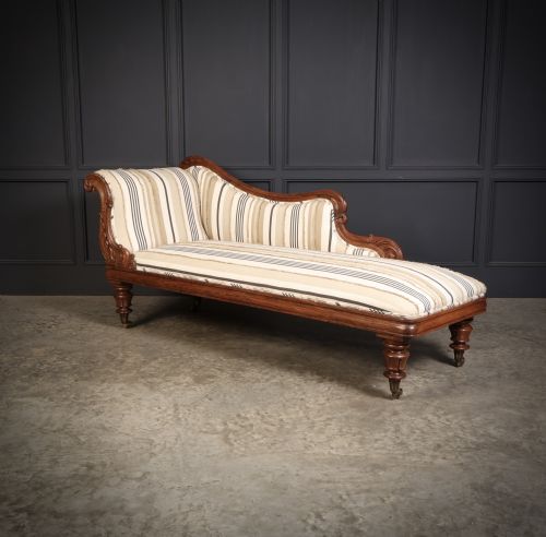 WILLIAM IV ROSEWOOD CHAISE LONGUE - ADDITIONAL PHOTO 7