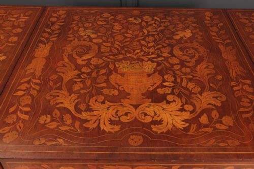 DUTCH MARQUETRY INLAID WALNUT SOFA TABLE - ADDITIONAL PHOTO 9