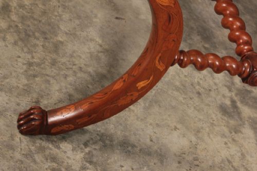 DUTCH MARQUETRY INLAID WALNUT SOFA TABLE - ADDITIONAL PHOTO 11