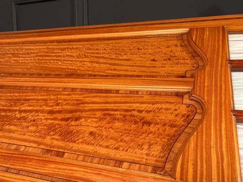 EDWARDIAN SATINWOOD TRIPLE WARDROBE - ADDITIONAL PHOTO 4
