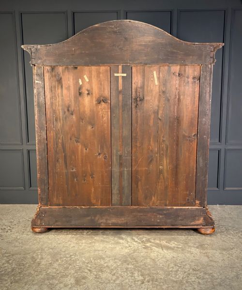 LARGE CONTINENTAL OAK WALNUT ARMOIRE - ADDITIONAL PHOTO 5