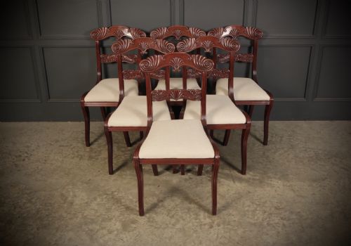 SET OF 8 REGENCY MAHOGANY DINING CHAIRS - ADDITIONAL PHOTO 3