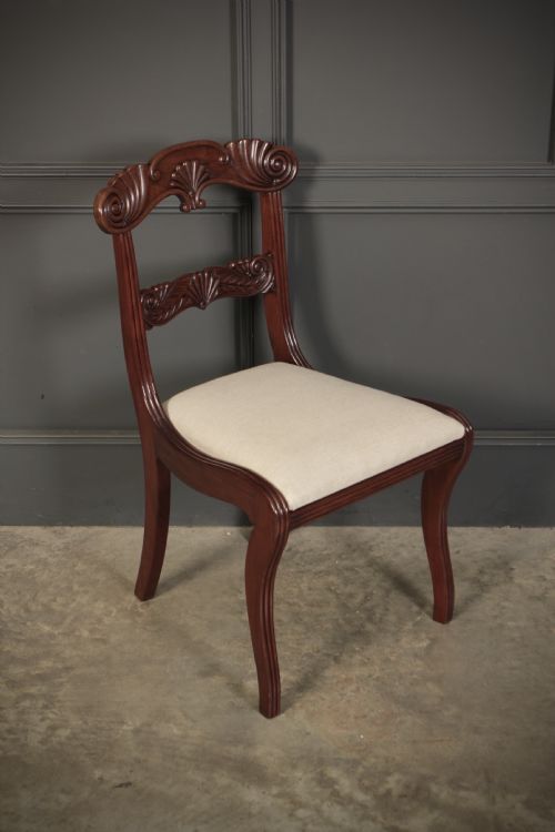 SET OF 8 REGENCY MAHOGANY DINING CHAIRS - ADDITIONAL PHOTO 8