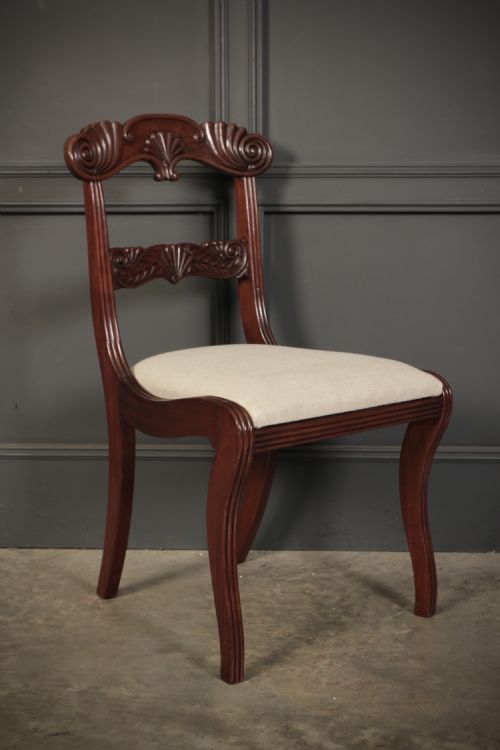 SET OF 8 REGENCY MAHOGANY DINING CHAIRS - ADDITIONAL PHOTO 9