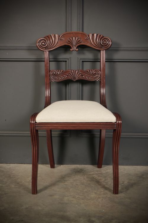 SET OF 8 REGENCY MAHOGANY DINING CHAIRS - ADDITIONAL PHOTO 10