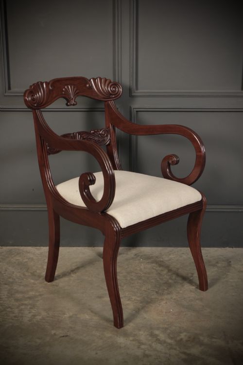 SET OF 8 REGENCY MAHOGANY DINING CHAIRS - ADDITIONAL PHOTO 16