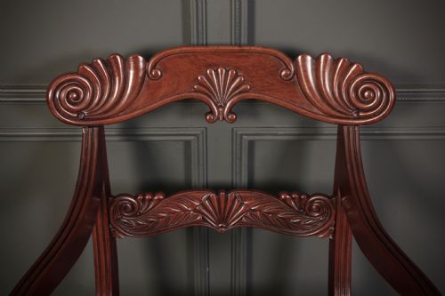 SET OF 8 REGENCY MAHOGANY DINING CHAIRS - ADDITIONAL PHOTO 17