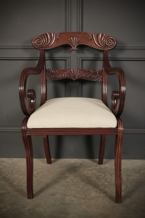 SET OF 8 REGENCY MAHOGANY DINING CHAIRS - ADDITIONAL PHOTO 18