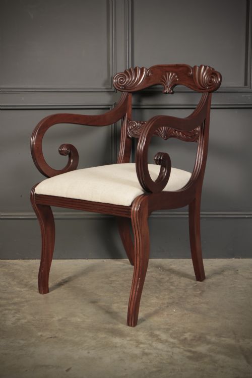 SET OF 8 REGENCY MAHOGANY DINING CHAIRS - ADDITIONAL PHOTO 19