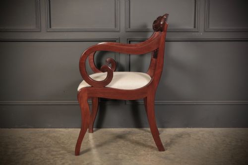 SET OF 8 REGENCY MAHOGANY DINING CHAIRS - ADDITIONAL PHOTO 20