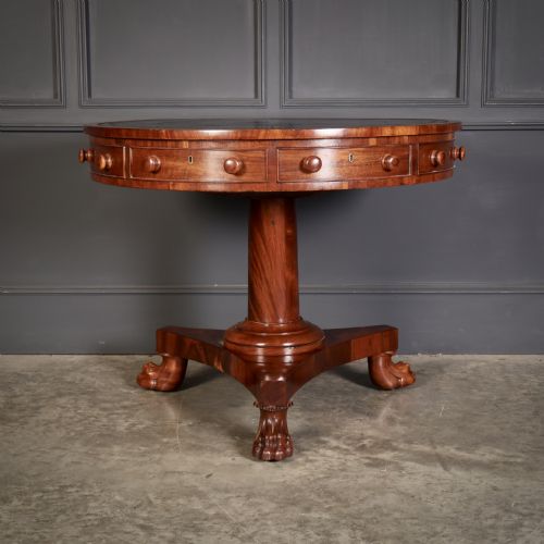 WILLIAM IV MAHOGANY ROTATING DRUM TABLE - ADDITIONAL PHOTO 3