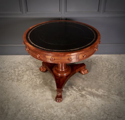 WILLIAM IV MAHOGANY ROTATING DRUM TABLE - ADDITIONAL PHOTO 7