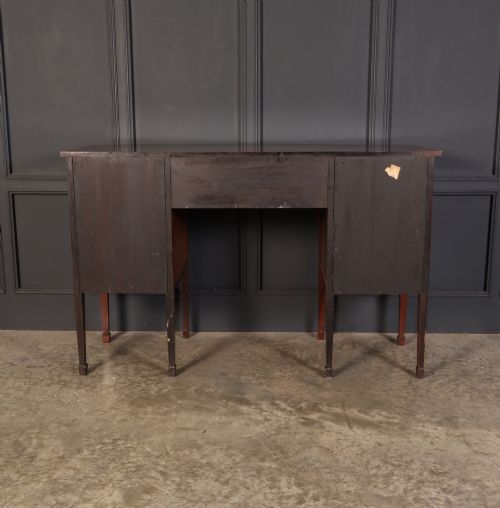 MARQUETRY INLAID MAHOGANY BOW FRONT SIDEBOARD - ADDITIONAL PHOTO 11
