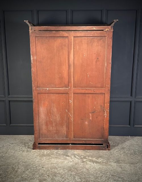 VICTORIAN MAHOGANY DOUBLE WARDROBE - ADDITIONAL PHOTO 8