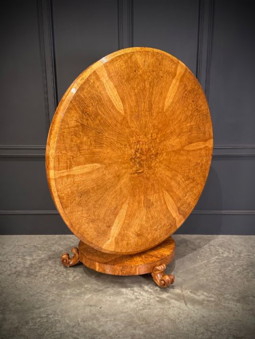MAGNIFICENT POLLARD OAK ROUND BREAKFAST TABLE - ADDITIONAL PHOTO 1